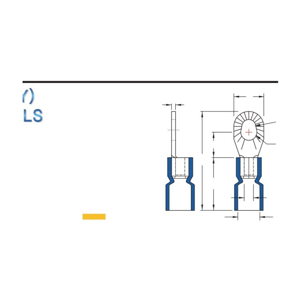 MR-MSRVE Series — Ring Terminals (Vinyl-insulated (easy entry), single crimp, metal strip on reel)