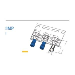 Piggy Back Disconnectors — dimensioned outline drawing