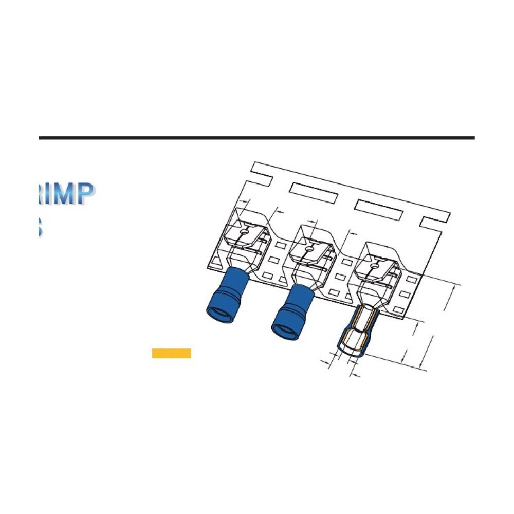MR-PBDD Series — Piggy Back Disconnectors (Vinyl-insulated, double crimp with easy-entry copper sleeve)
