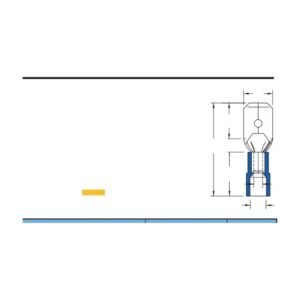 Piggy Back Disconnectors — dimensioned outline drawing