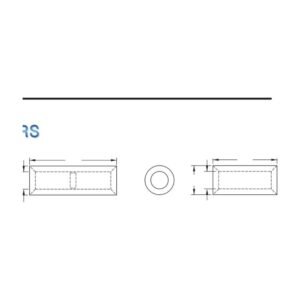 Parallel Connectors — dimensioned outline drawing
