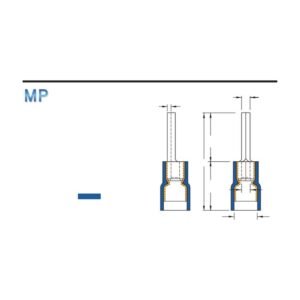 Pin Terminals — dimensioned outline drawing