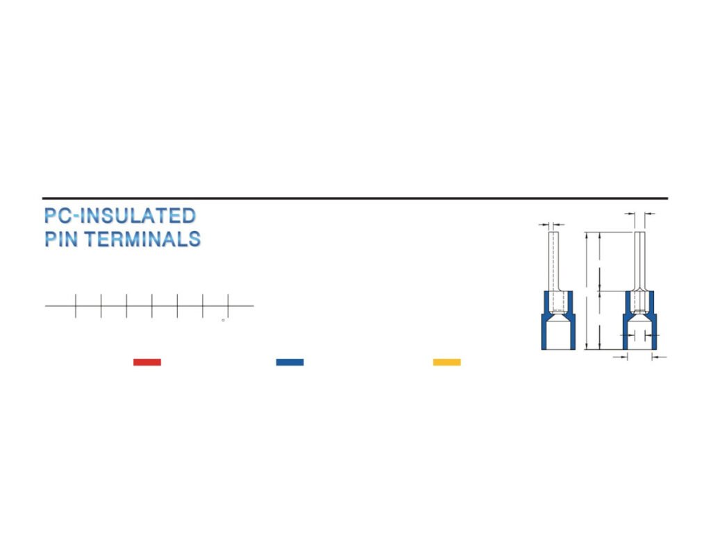 MR-PTNIB Series — Pin Terminals (PC-insulated (moulded), brazed seam)