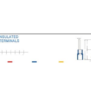 Pin Terminals — dimensioned outline drawing
