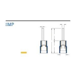 Pin Terminals — dimensioned outline drawing