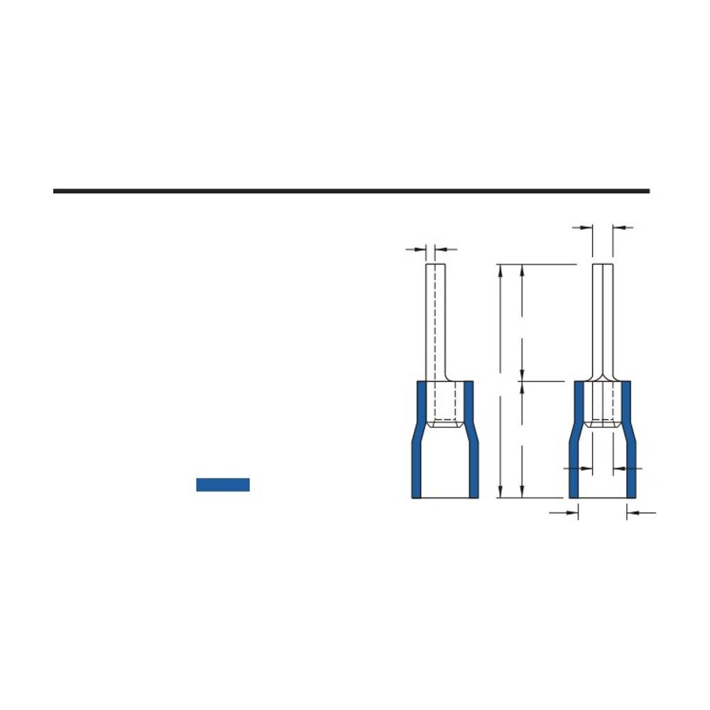 MR-PTV Series — Pin Terminals (Vinyl-insulated, single crimp)