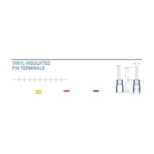 Pin Terminals — dimensioned outline drawing