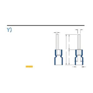 MR-PTVEB Series — Pin Terminals (Vinyl-insulated (easy entry), single crimp, brazed seam)