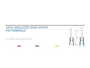 MR-PTVE Series — Pin Terminals (Vinyl-insulated (easy entry), single crimp)