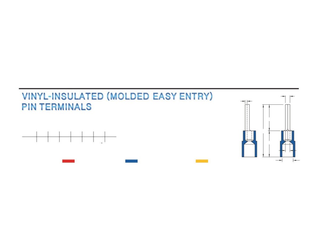 MR-PTVY Series — Pin Terminals (Vinyl-insulated (moulded easy entry))