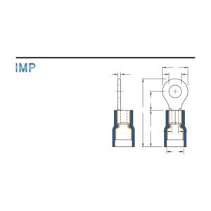 Ring Terminals — dimensioned outline drawing