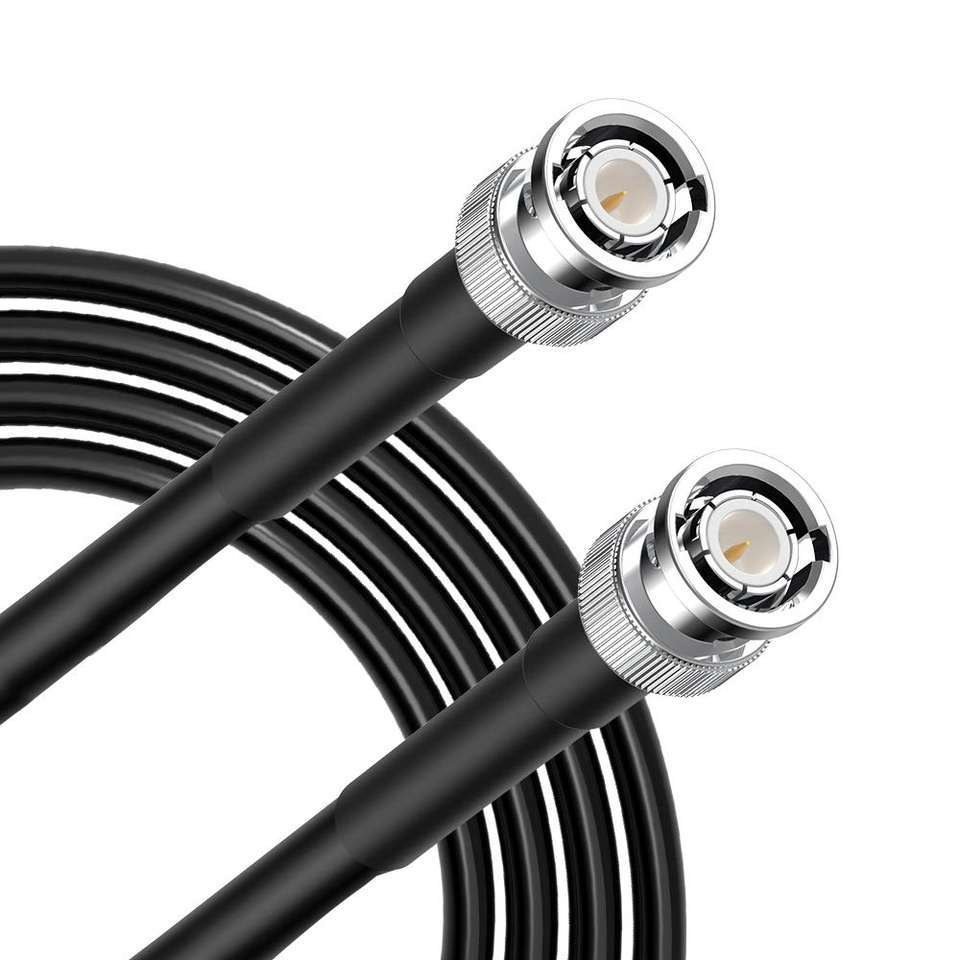 BNC Male to BNC Male RG58 50 Ohm Coaxial Cable Braid Shielded - MR-RF-03
