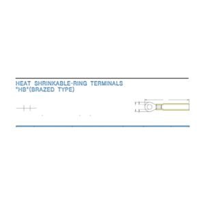 Ring Terminals — dimensioned outline drawing