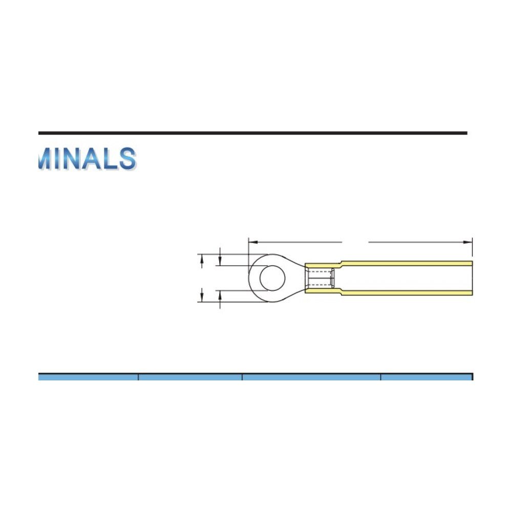 MR-RHBL Series — Ring Terminals (Heat-shrinkable, waterproof, brazed seam, long tongue)