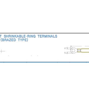 Ring Terminals — dimensioned outline drawing