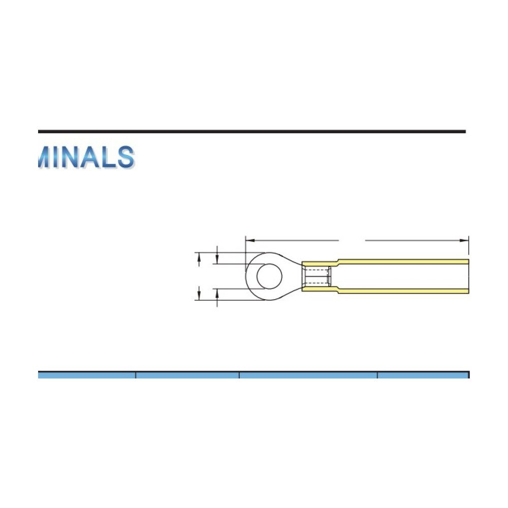 MR-RHBM Series — Ring Terminals (Heat-shrinkable, waterproof, brazed seam, medium tongue)