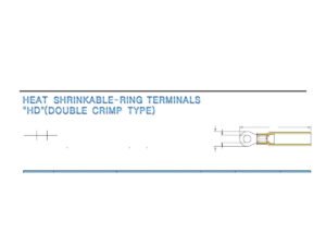 MR-RHD Series — Ring Terminals (Heat-shrinkable, waterproof, double crimp)