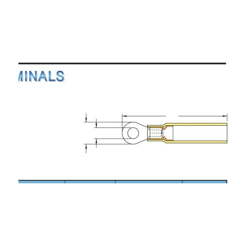MR-RHDL Series — Ring Terminals (Heat-shrinkable, waterproof, double crimp, long tongue)