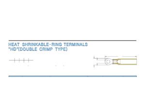 Ring Terminals — dimensioned outline drawing