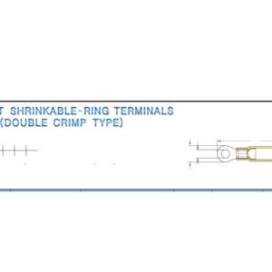 Ring Terminals — dimensioned outline drawing