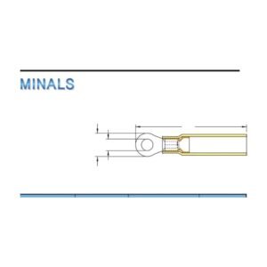 Ring Terminals — dimensioned outline drawing
