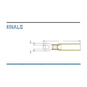 Ring Terminals — dimensioned outline drawing