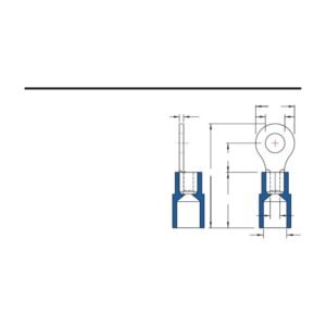 MR-RNIB Series — Ring Terminals (PC-insulated (moulded), brazed seam)
