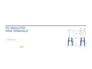 MR-RNIB Series — Ring Terminals (PC-insulated (moulded), brazed seam)