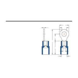 MR-RNY Series — Ring Terminals (Nylon-insulated, single crimp)