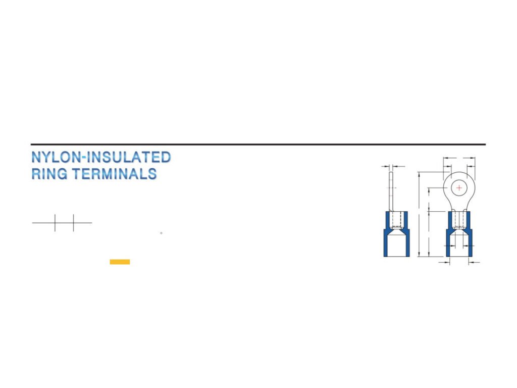 MR-RNY Series — Ring Terminals (Nylon-insulated, single crimp)