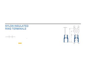 MR-RNY Series — Ring Terminals (Nylon-insulated, single crimp)