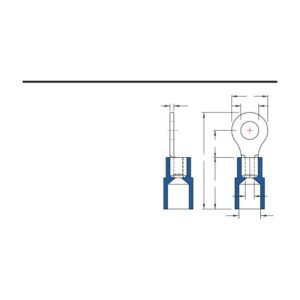 MR-RNYB Series — Ring Terminals (Nylon-insulated, single crimp, brazed seam)