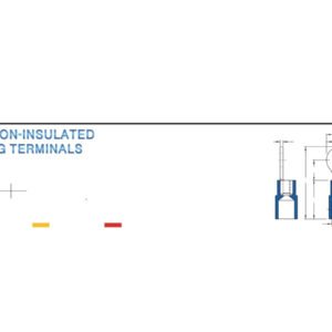 Ring Terminals — dimensioned outline drawing