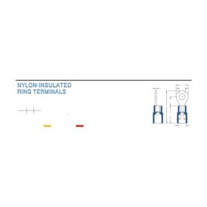 Ring Terminals — dimensioned outline drawing