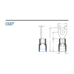 MR-RNYD Series — Ring Terminals (Nylon-insulated, double crimp with easy-entry copper sleeve)