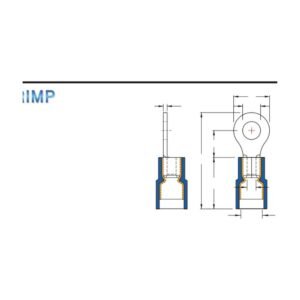 Ring Terminals — dimensioned outline drawing