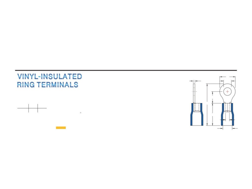 MR-RV Series — Ring Terminals (Vinyl-insulated, single crimp)