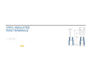 MR-RV Series — Ring Terminals (Vinyl-insulated, single crimp)