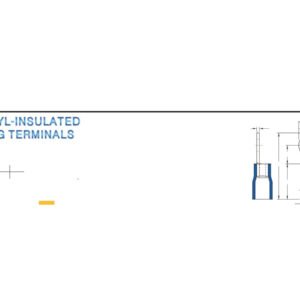 Ring Terminals — dimensioned outline drawing
