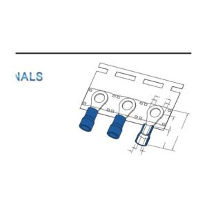 Ring Terminals — dimensioned outline drawing