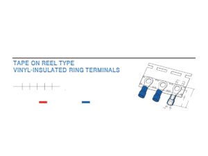 MR-RVBL Series — Ring Terminals (Vinyl-insulated, single crimp, brazed seam, long tongue)