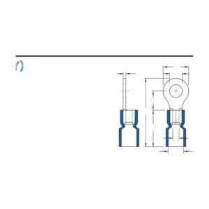 MR-RVEB Series — Ring Terminals (Vinyl-insulated (easy entry), single crimp, brazed seam)
