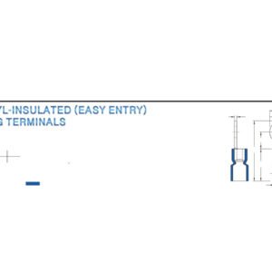 Ring Terminals — dimensioned outline drawing