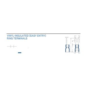 Ring Terminals — dimensioned outline drawing
