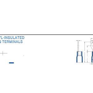Ring Terminals — dimensioned outline drawing