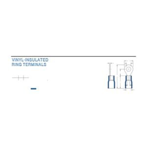 Ring Terminals — dimensioned outline drawing