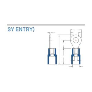 MR-RVYB Series — Ring Terminals (Vinyl-insulated (moulded easy entry), brazed seam)