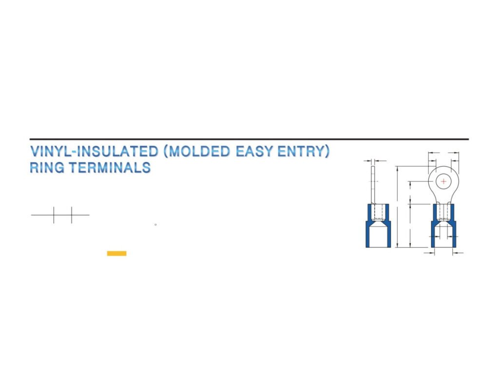 MR-RVY Series — Ring Terminals (Vinyl-insulated (moulded easy entry))