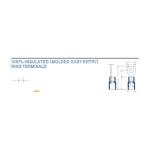 Ring Terminals — dimensioned outline drawing