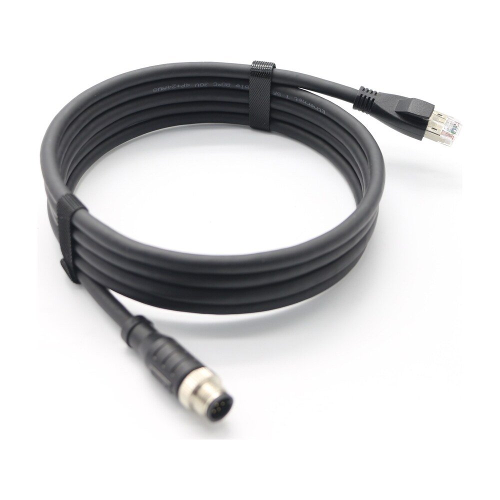 M12 12 Pin Male to RJ45 High Flexible Cable for Machine Vision Cameras - MR-SC-01